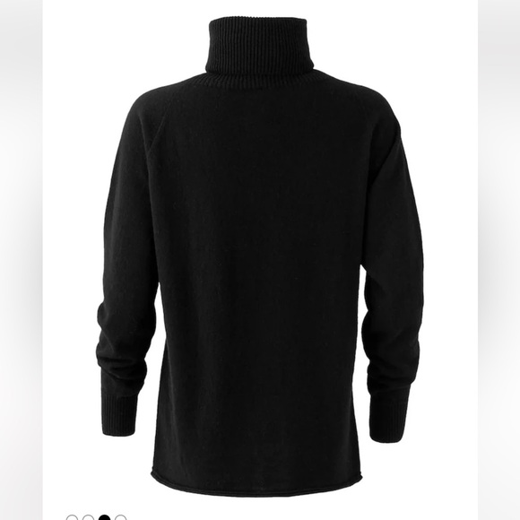 Celtic & Co. Womens Geelong Slouch Roll Neck Jumper Lambswool Small Black - Picture 4 of 13